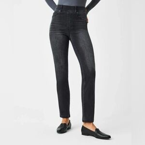 Spanx Ankle Straight Leg Denim Jeans 20355R - Vintage Black - 1X